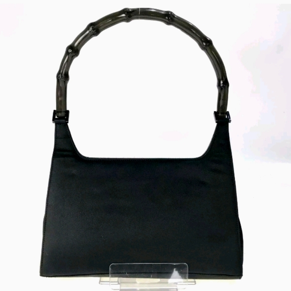 Vintage Gucci Bamboo Satin handbag - Picture 1 of 12